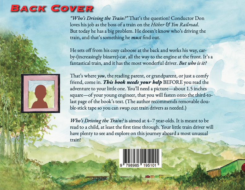 Who's Driving book back cover.